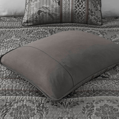 Bellagio 6-Piece Jacquard Quilt Set with Throw Pillows