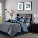 Biloxi 7 Piece Jaquard Comforter Set
