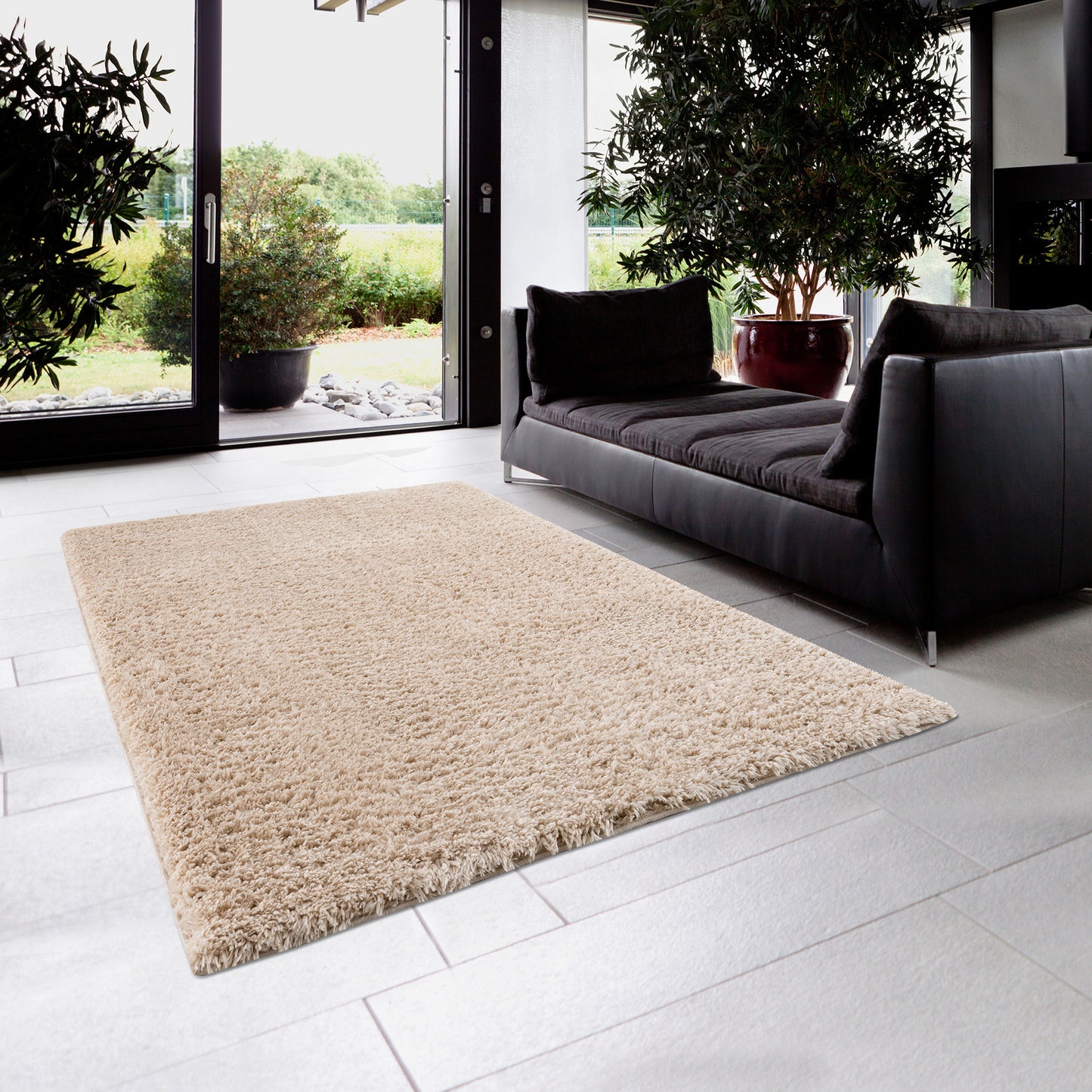 Camdyn Super Soft Polyester Shag Area Rug