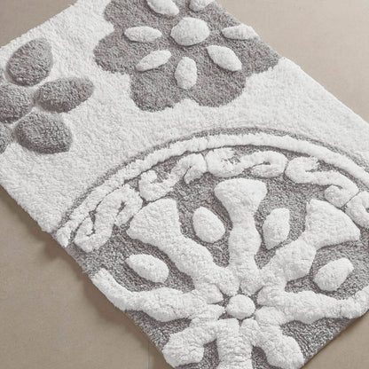 Casablanca Medallion Cotton Tufted Bath Rug