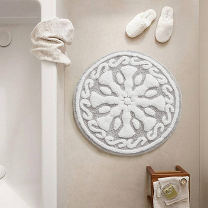 Casablanca Medallion Cotton Tufted Bath Rug