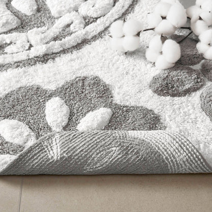Casablanca Medallion Cotton Tufted Bath Rug