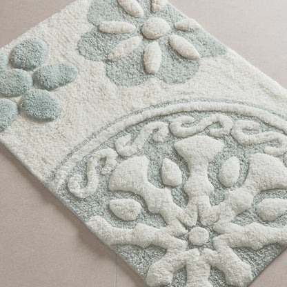 Casablanca Medallion Cotton Tufted Bath Rug