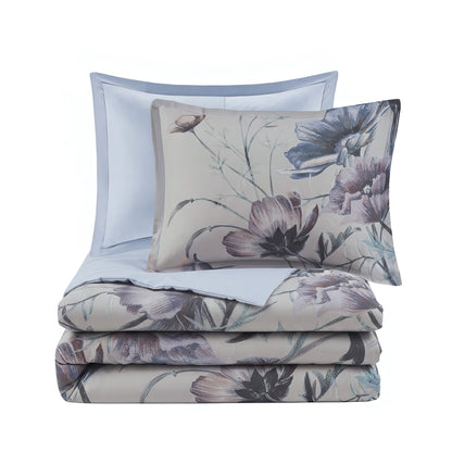 Cassandra 3 Piece Cotton Printed Duvet Cover Set