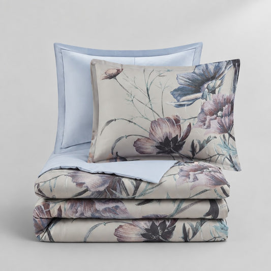 Cassandra 3-Piece Cotton Printed Duvet Cover Set