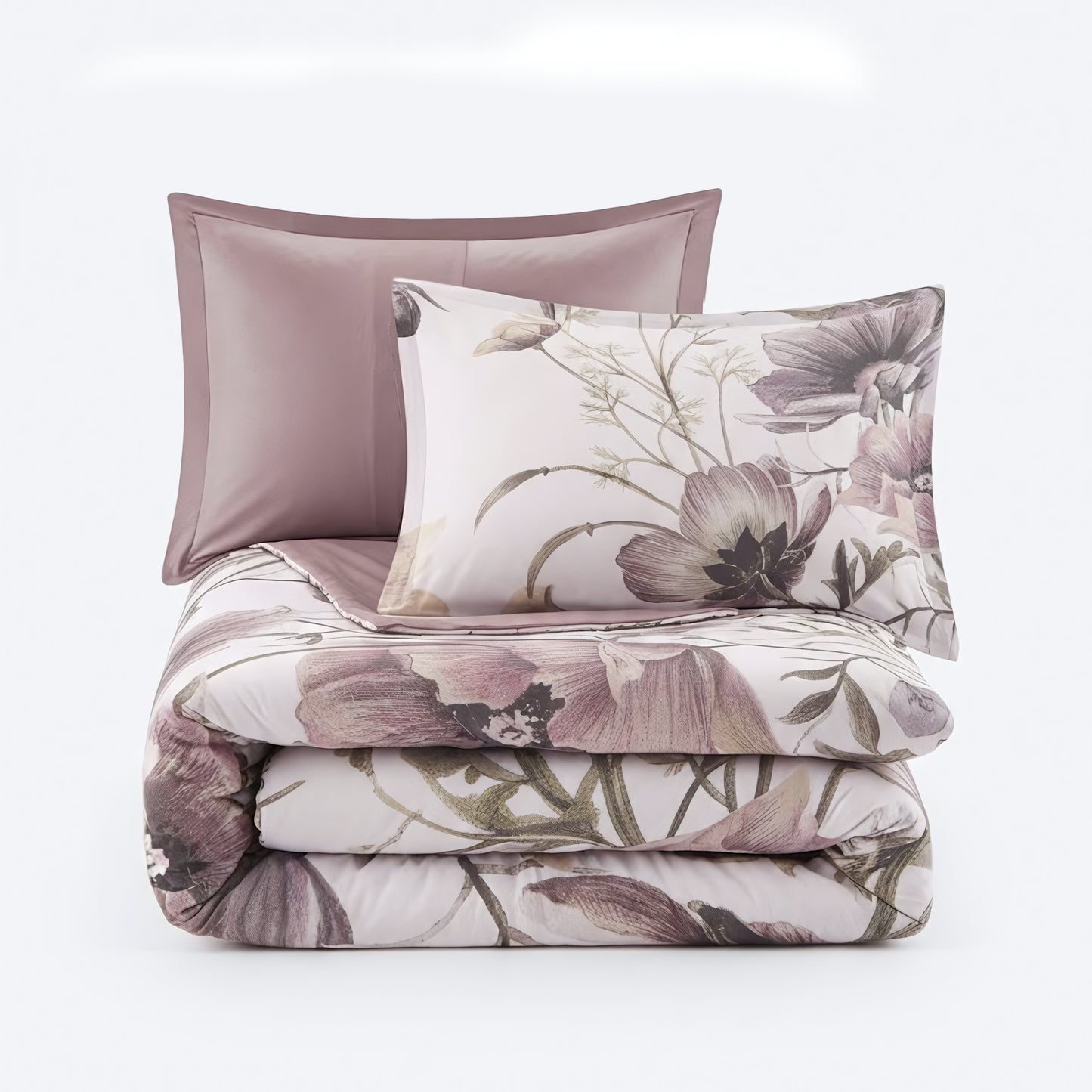 Cassandra 3 Piece Cotton Printed Duvet Cover Set