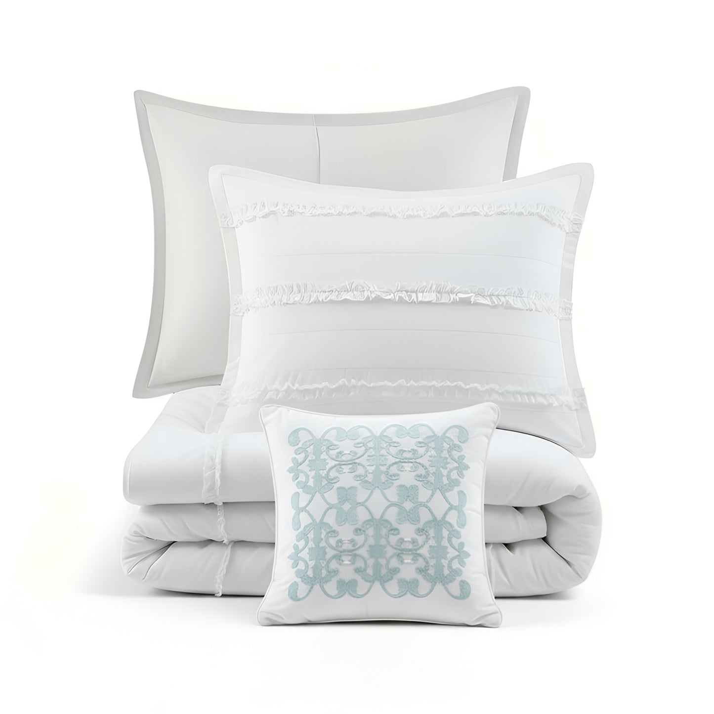 Celeste 4 Piece Microfiber 2-in-1 Duvet Set