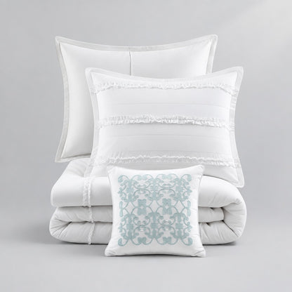 Celeste 4-Piece Microfiber 2-in-1 Duvet Set