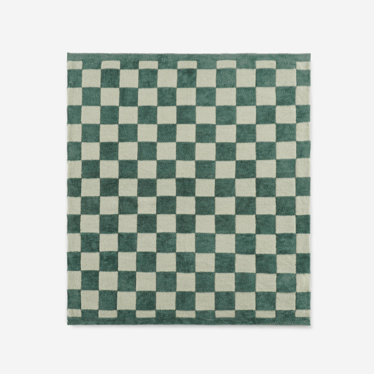 Checkerboard Feathersoft Fur Knit Throw