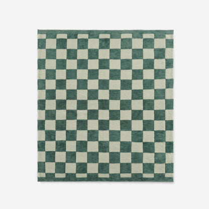 Checkerboard Feathersoft Fur Knit Throw