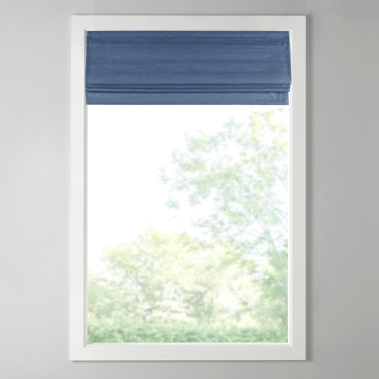 Como Printed Faux Silk Room Darkening Cordless Roman Shade