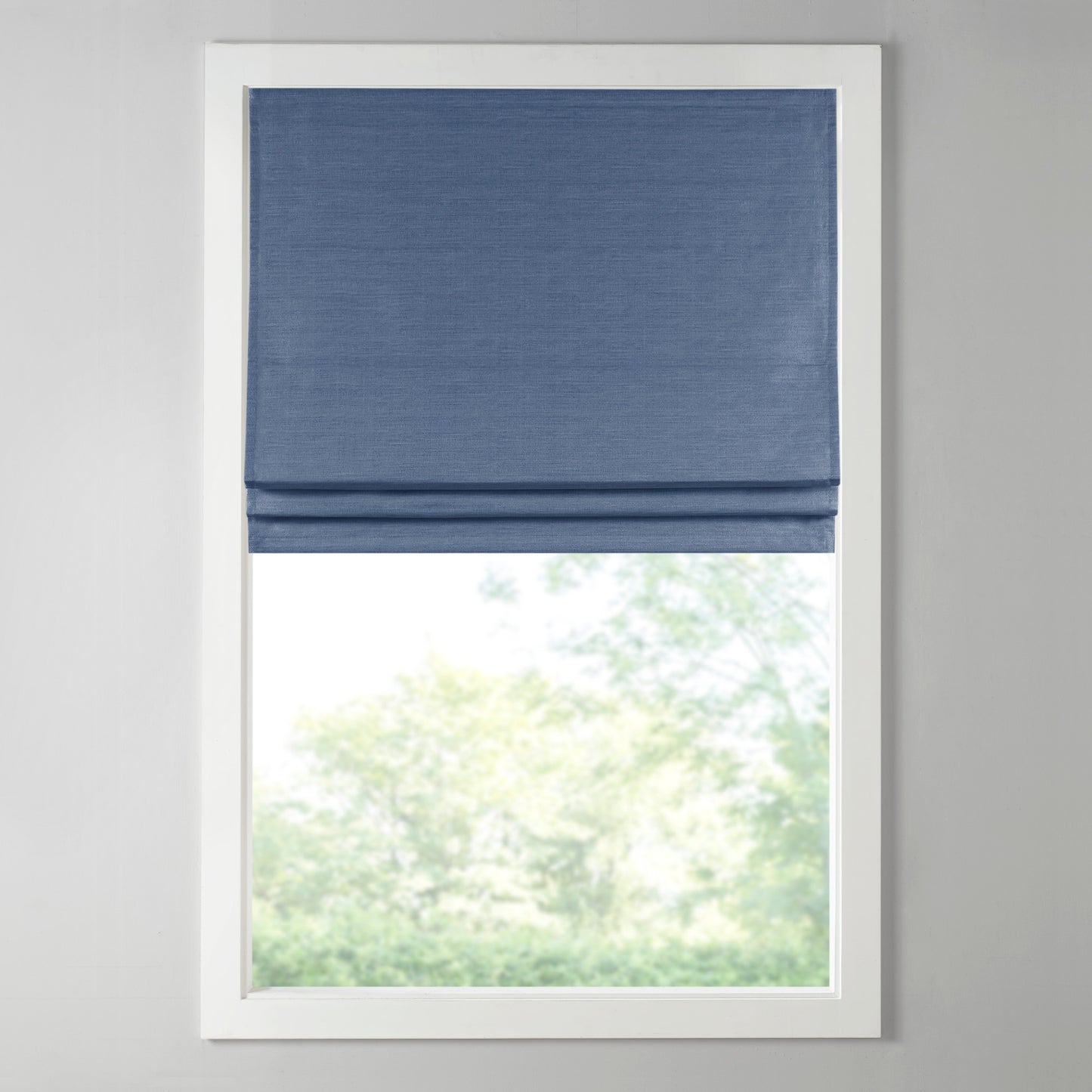 Como Printed Faux Silk Room Darkening Cordless Roman Shade