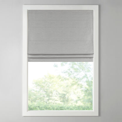 Como Printed Faux Silk Room Darkening Cordless Roman Shade