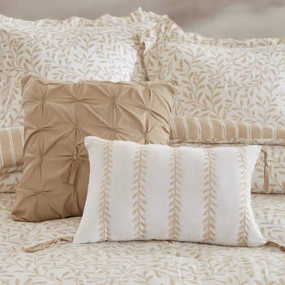 Darcy Cottage 5-Piece Botanical Print Comforter Set with Scalloped Edge