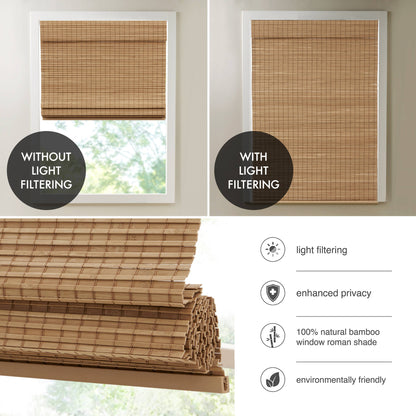 Eastfield Bamboo Light Filtering Roman Shade 64"L