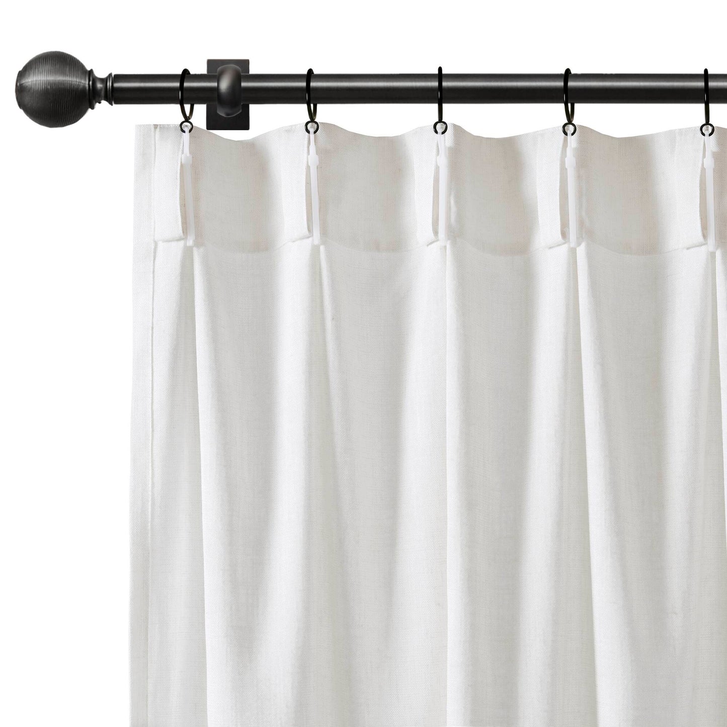 Emery 300gsm Poly Linen with 7 Pinch Pleat per Piece