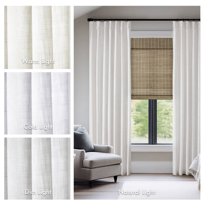 Emery 300gsm Poly Linen with 7 Pinch Pleat per Piece