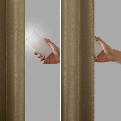 Emilia Twist Tab Total Blackout Window Curtain Panel
