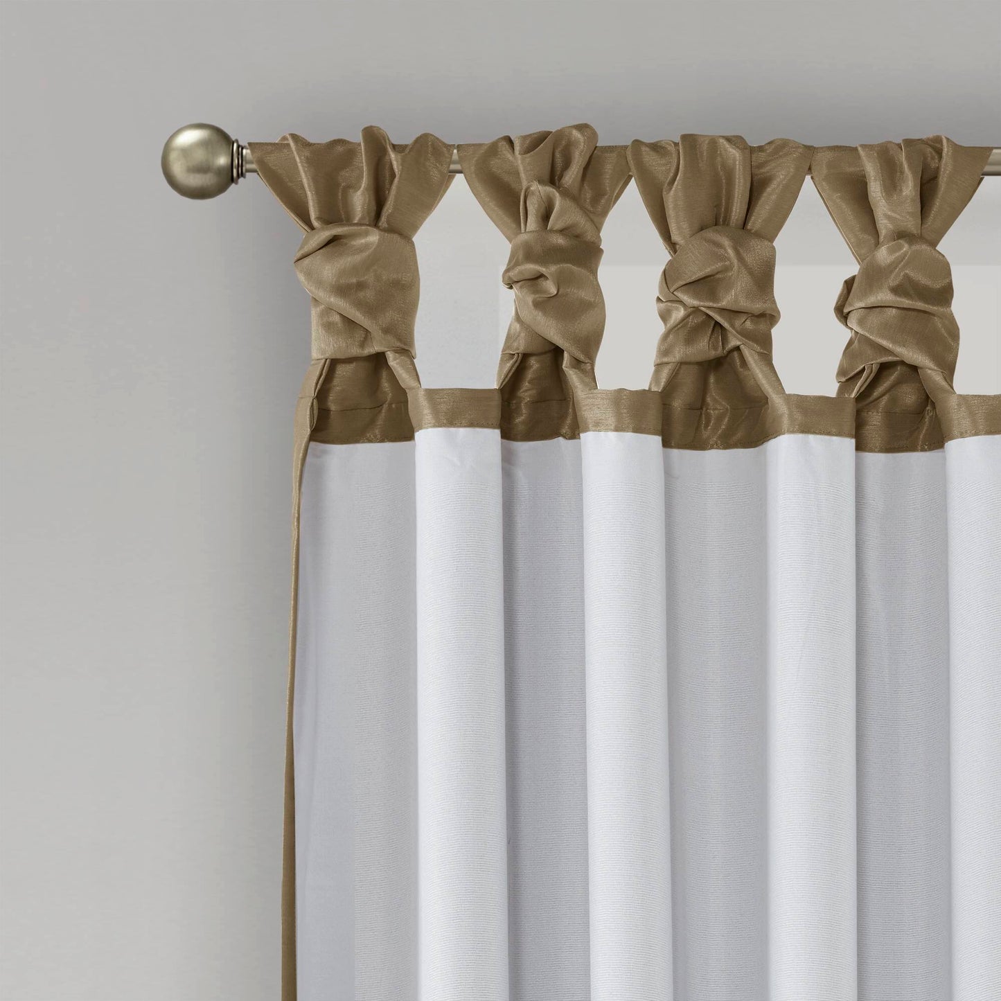Emilia Twist Tab Total Blackout Window Curtain Panel