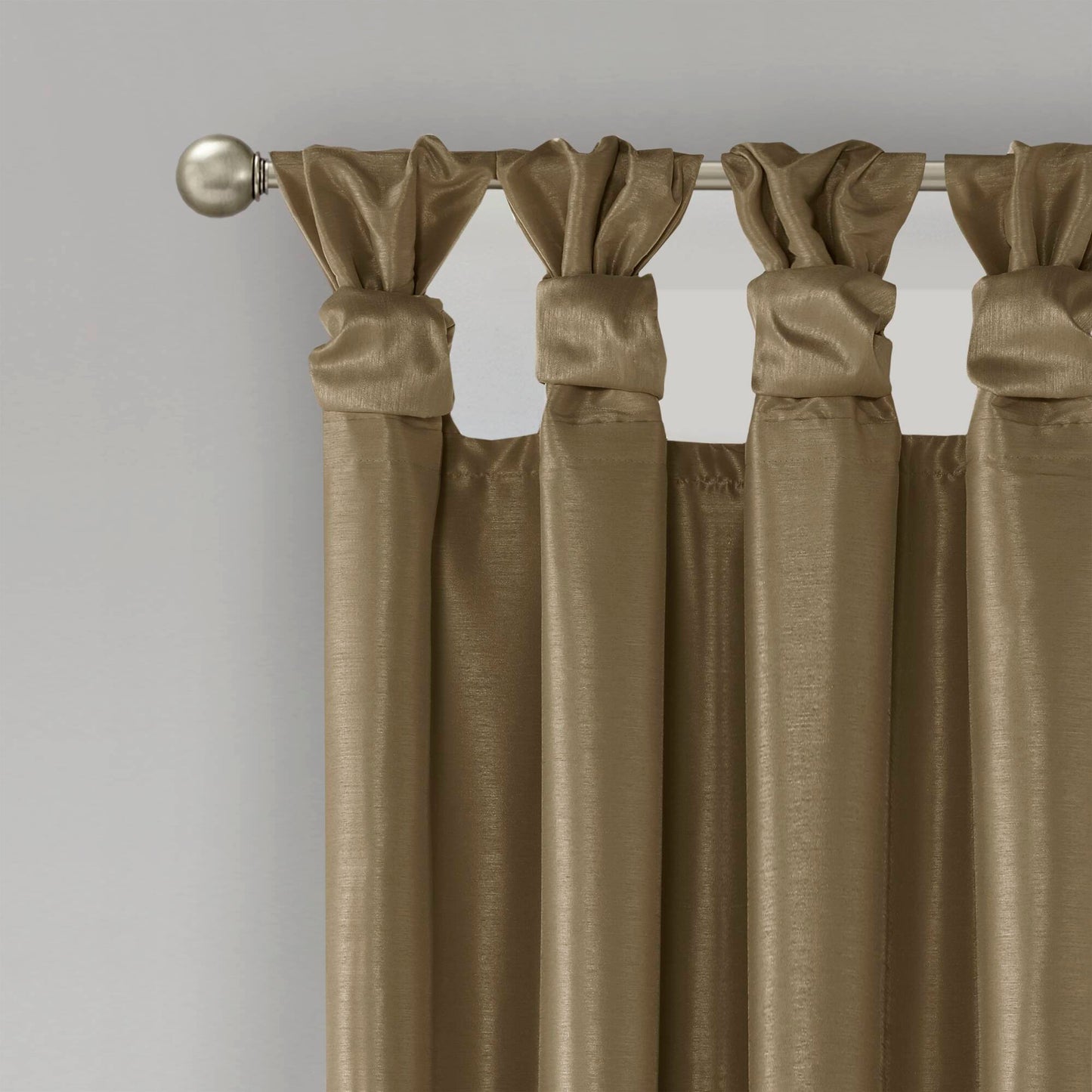 Emilia Twist Tab Total Blackout Window Curtain Panel