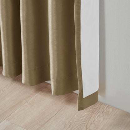 Emilia Twist Tab Total Blackout Window Curtain Panel