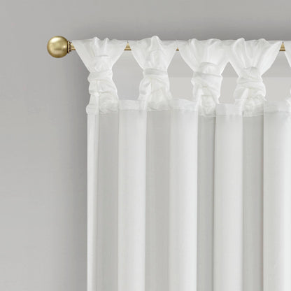 Emilia Twist Tab Total Blackout Window Curtain Panel