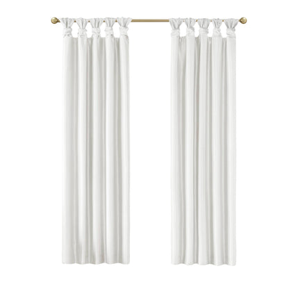 Emilia Twist Tab Total Blackout Window Curtain Panel