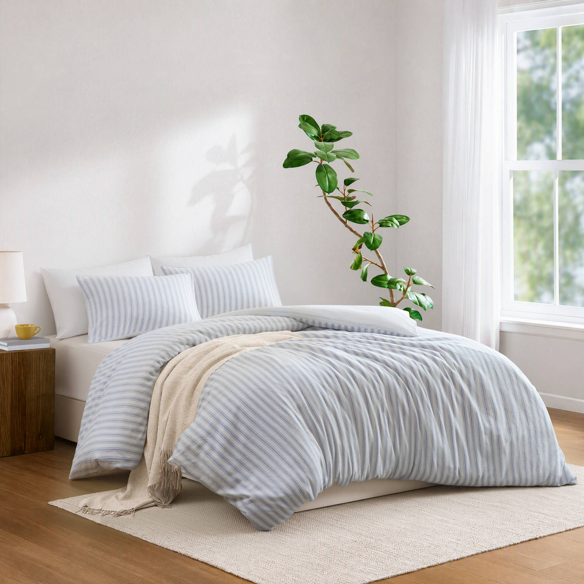 Etta 3-Piece Cotton Lined Blend Duvet Set