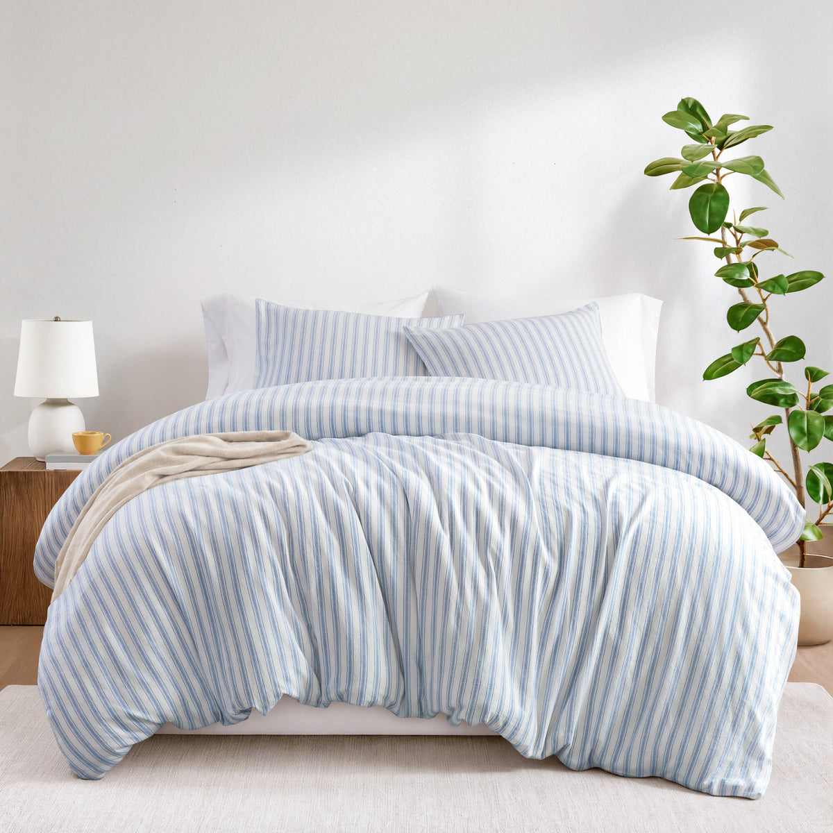 Etta 3-Piece Cotton Lined Blend Duvet Set