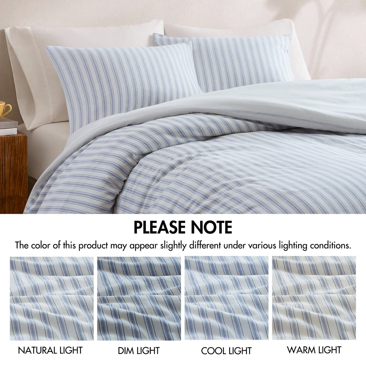 Etta 3-Piece Cotton Lined Blend Duvet Set