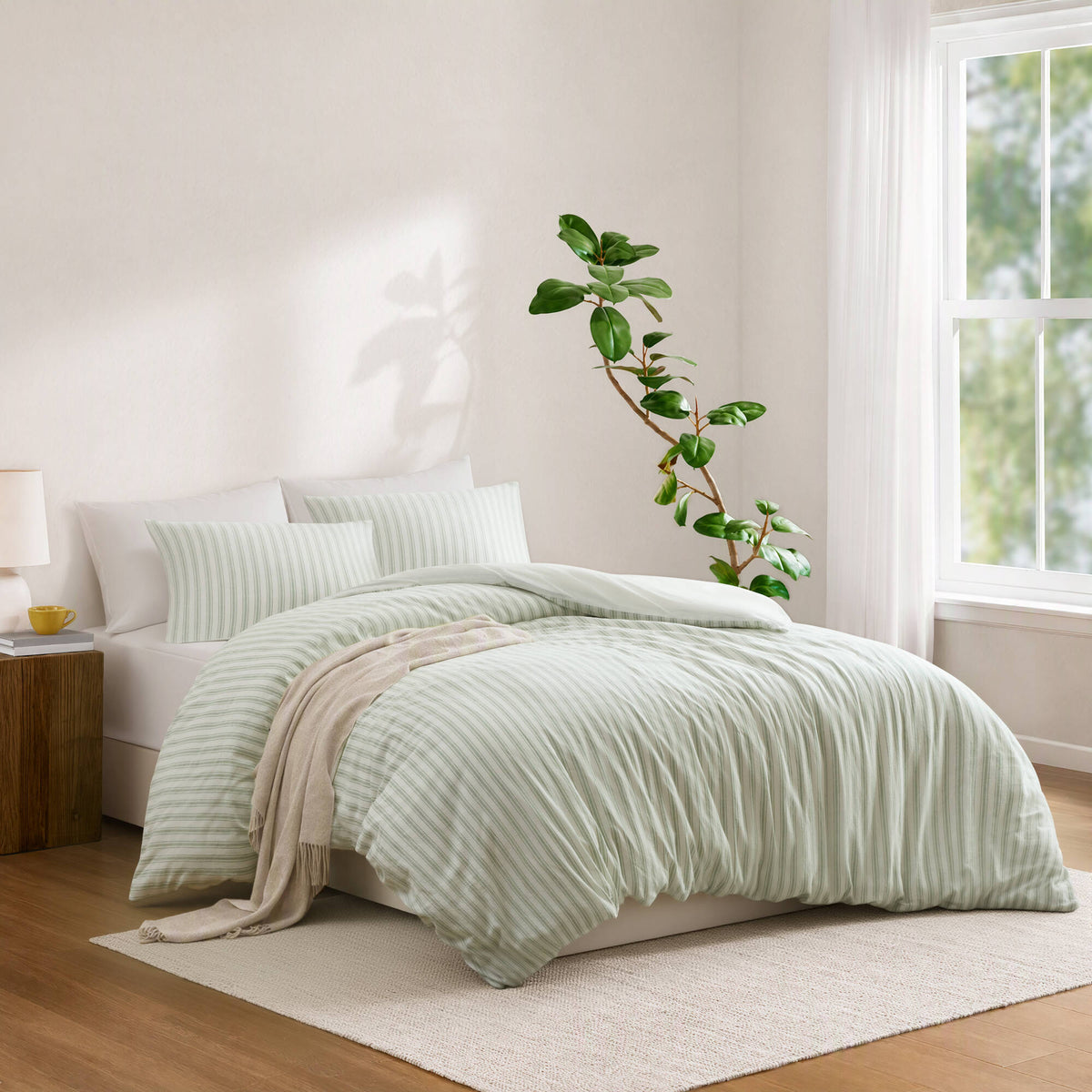 Etta 3-Piece Cotton Lined Blend Duvet Set