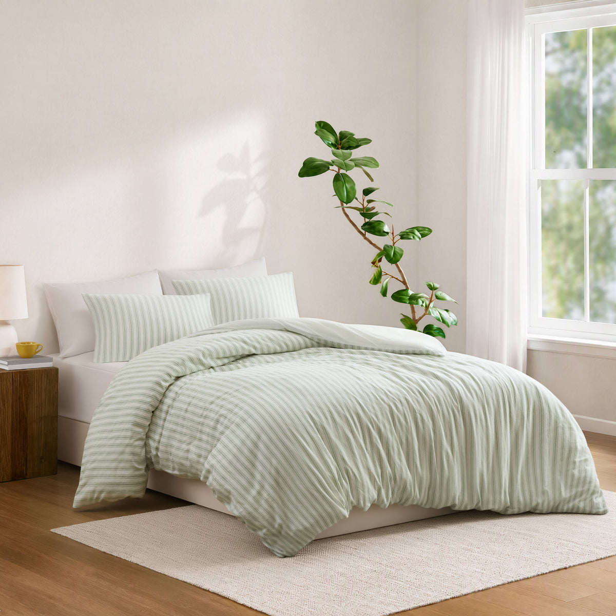 Etta 3-Piece Cotton Lined Blend Duvet Set