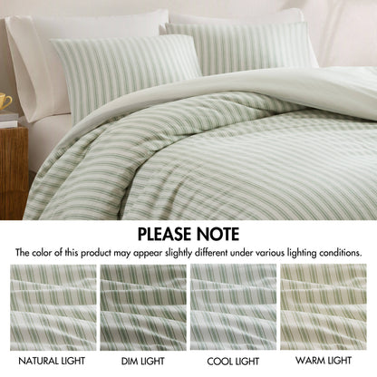 Etta 3-Piece Cotton Lined Blend Duvet Set