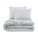 Everly 3 Piece Tufted Woven Medallion Duvet Cover Set