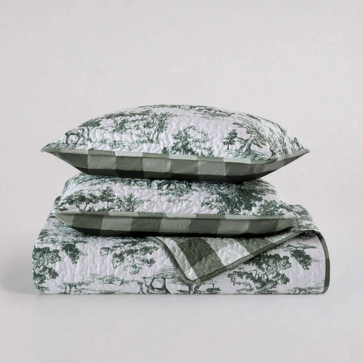 Hartwell Woodland Deer Reversible 3-Piece Coverlet Mini Set