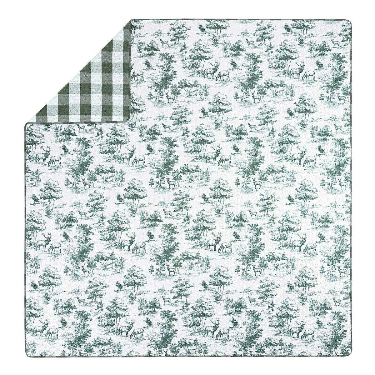 Hartwell Woodland Deer Reversible 3-Piece Coverlet Mini Set