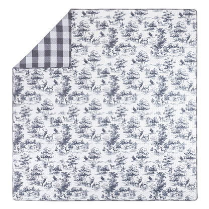 Hartwell Woodland Deer Reversible 3-Piece Coverlet Mini Set