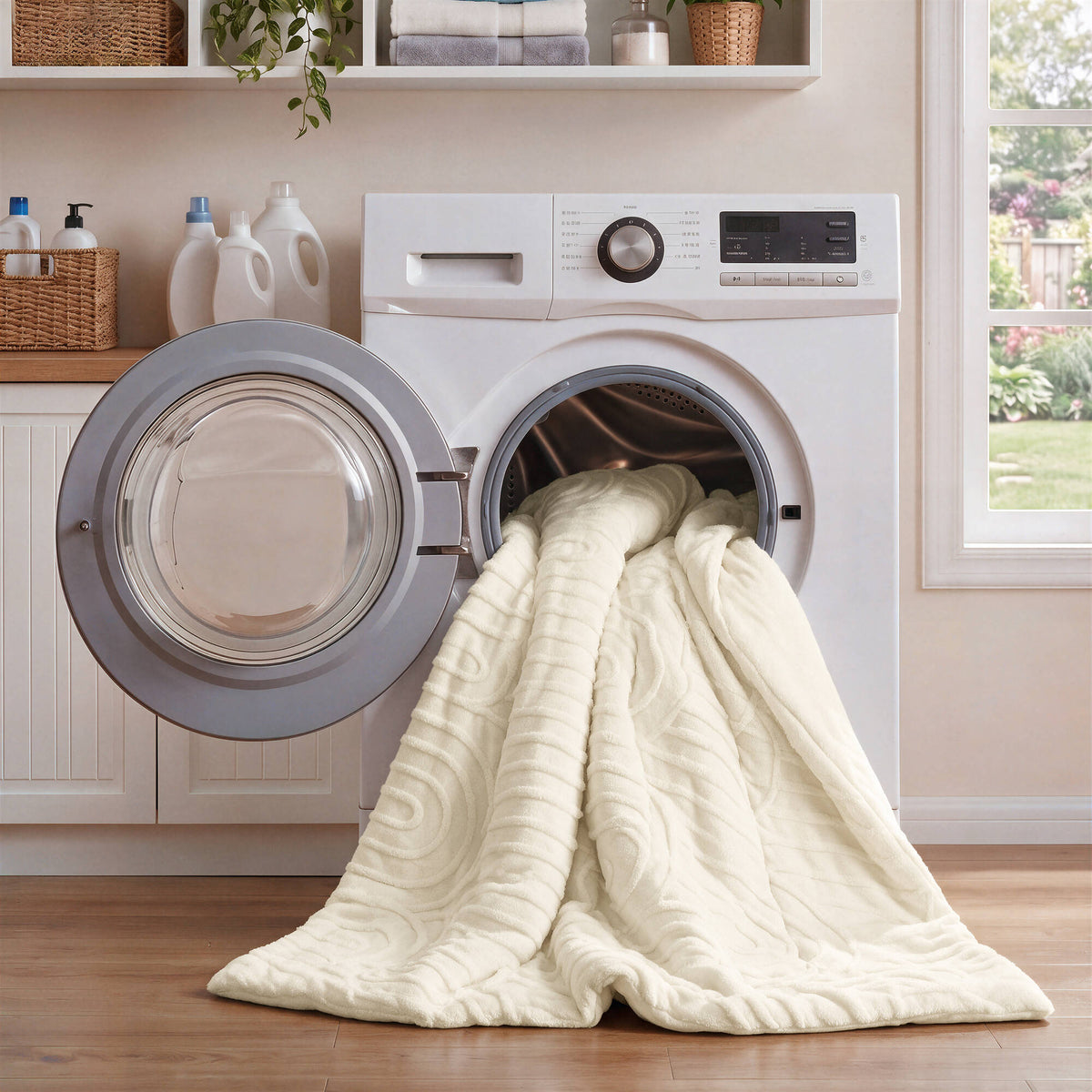 Jacquard Sherpa Arch-Patterned Plush Comforter Set