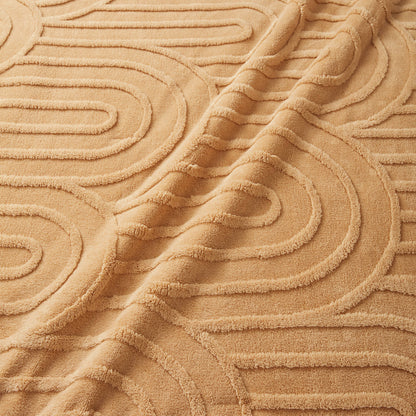 Jacquard Sherpa Arch-Patterned Plush Comforter Set