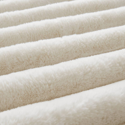Jasmine Ultrasoft Faux Fur Ribbed Comforter Set