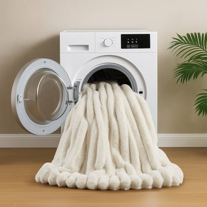 Jasmine Ultrasoft Faux Fur Ribbed Comforter Set