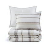 Langley 3 Piece Clipped Jacquard  Duvet Cover Set