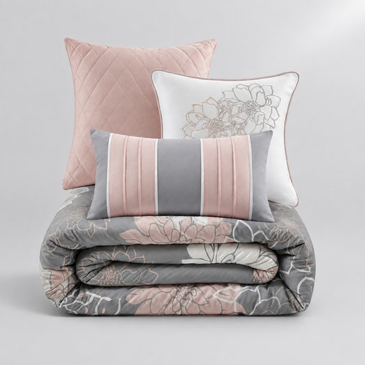 Lola 6-Piece Printed Duvet Cover Set