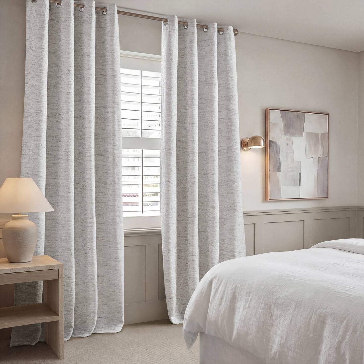 Luna 100% Polyester Luna Total Blackout Window Panel