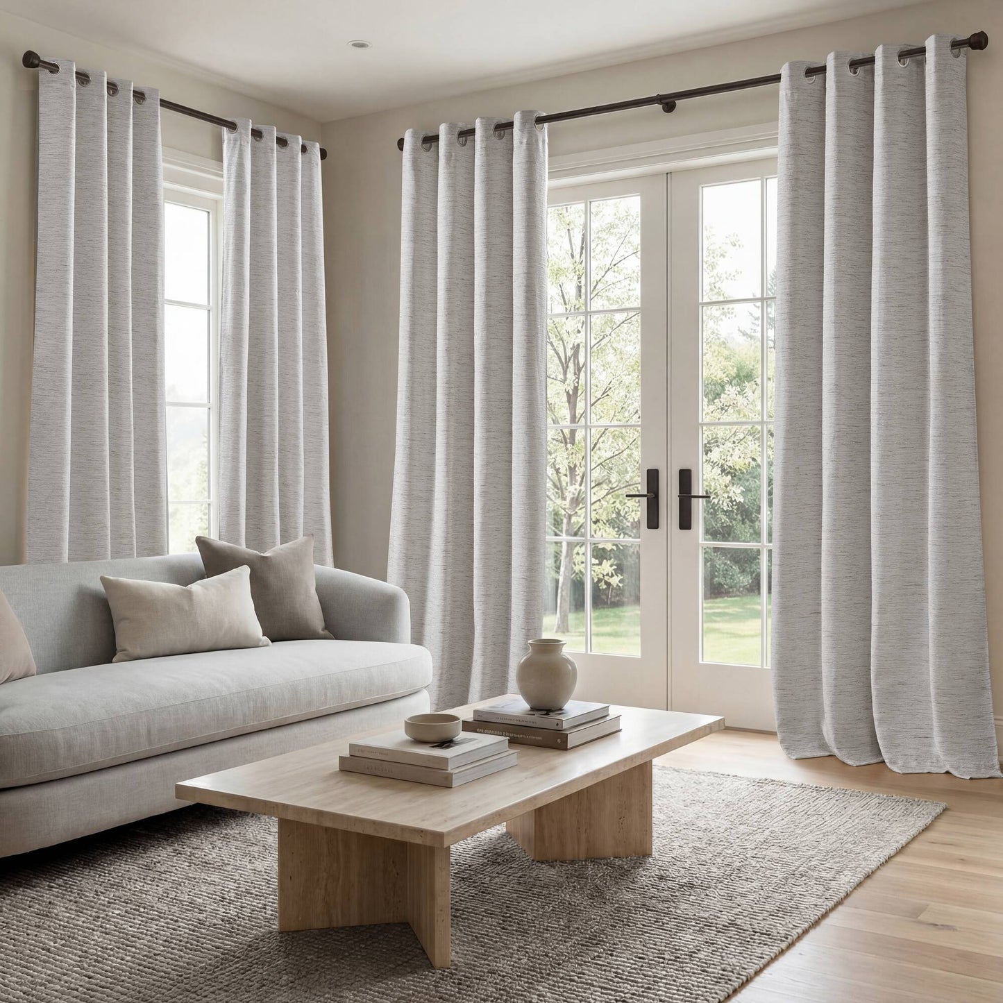 Luna 100% Polyester Luna Total Blackout Window Panel