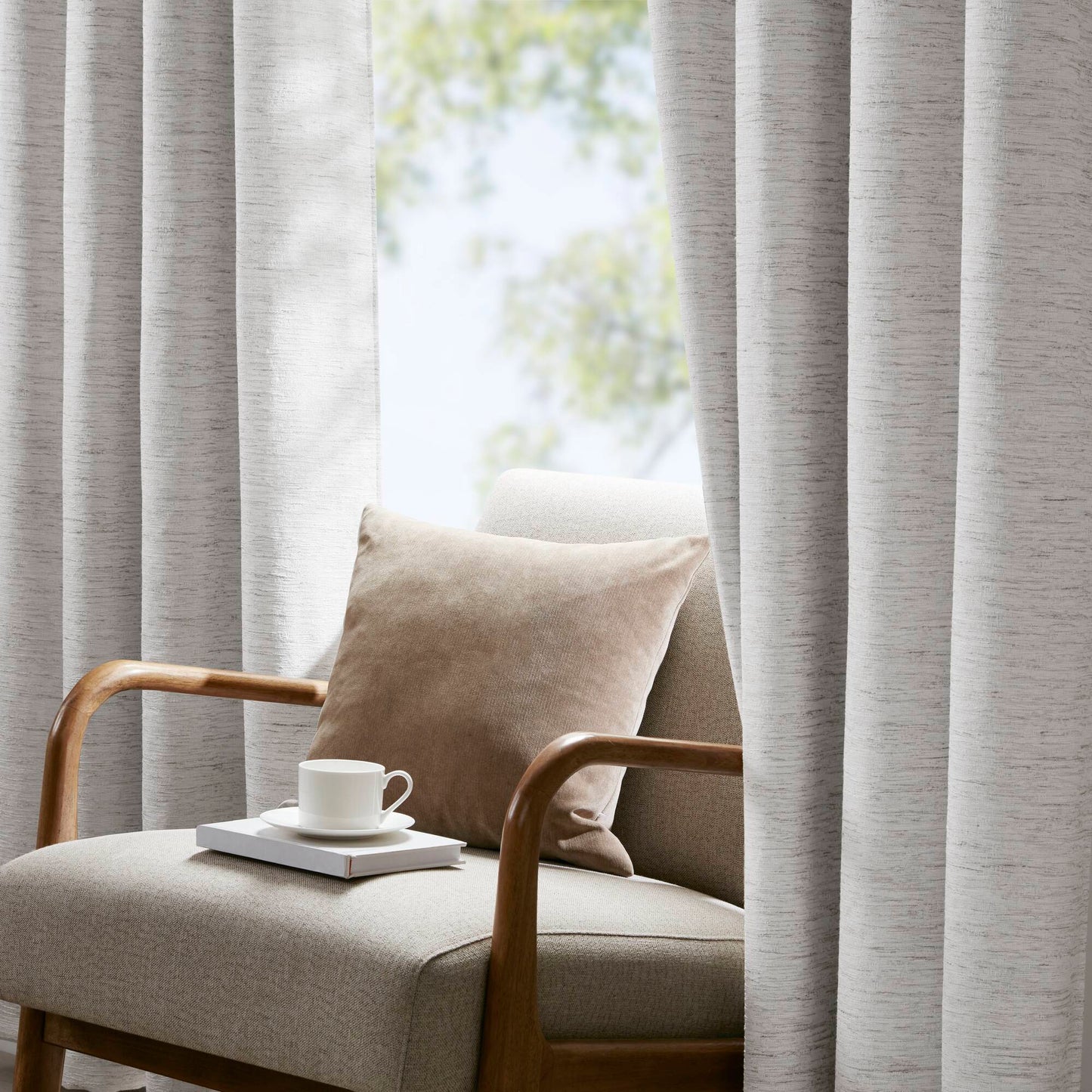 Luna 100% Polyester Luna Total Blackout Window Panel