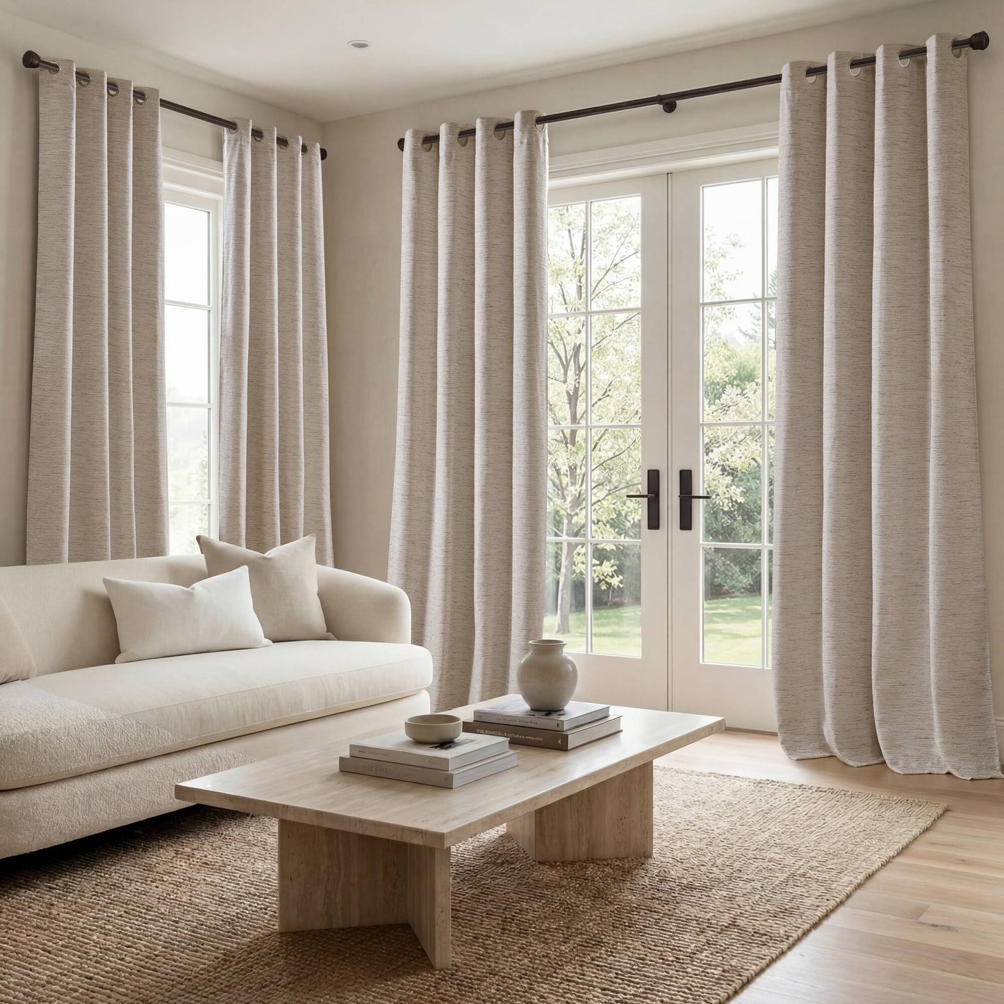 Luna 100% Polyester Luna Total Blackout Window Panel