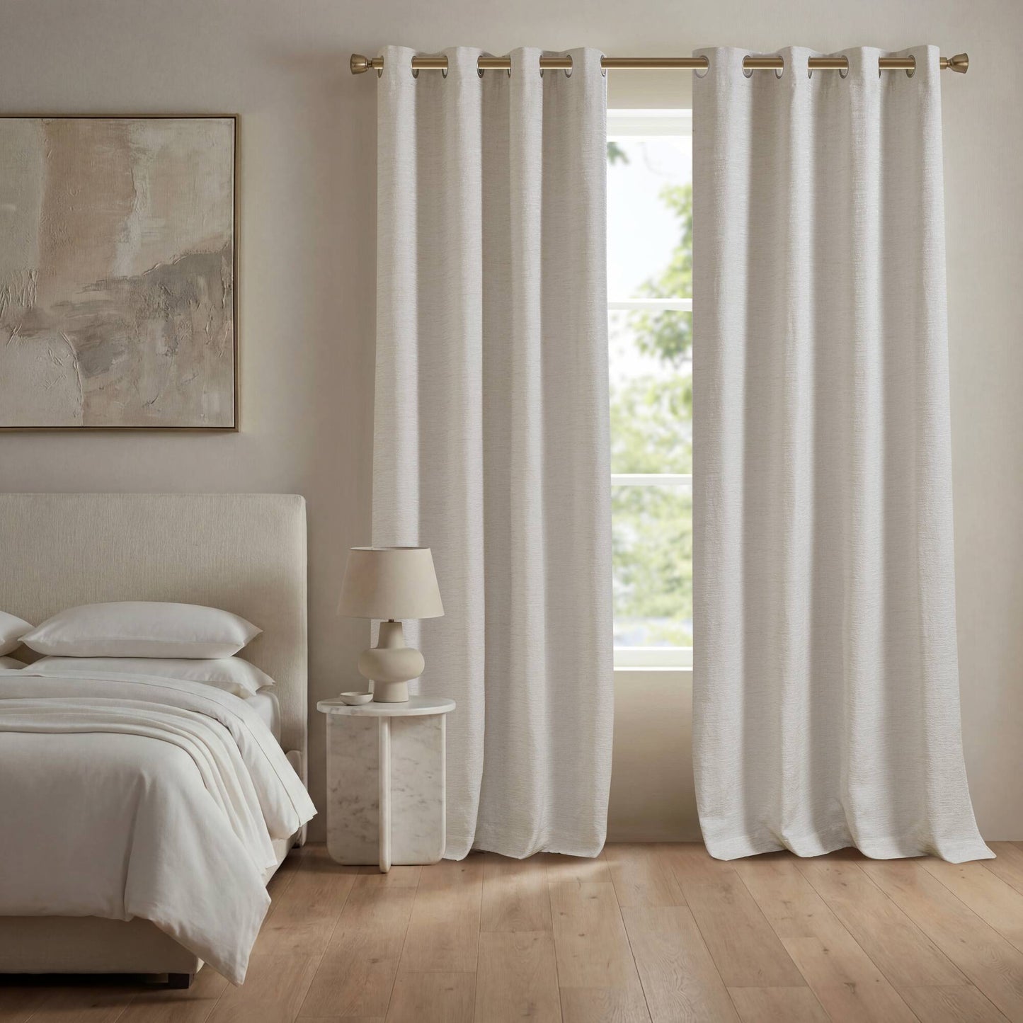 Luna 100% Polyester Luna Total Blackout Window Panel
