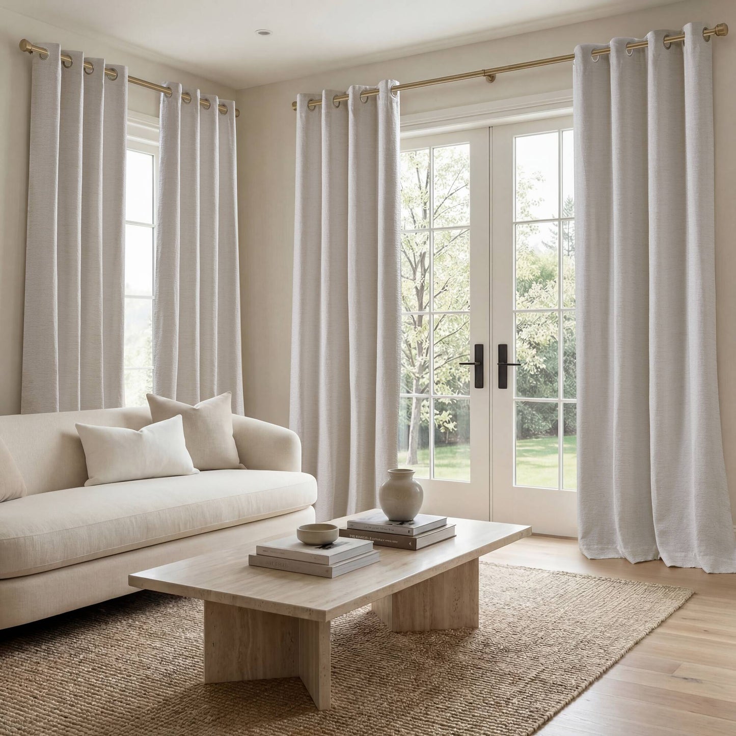 Luna 100% Polyester Luna Total Blackout Window Panel