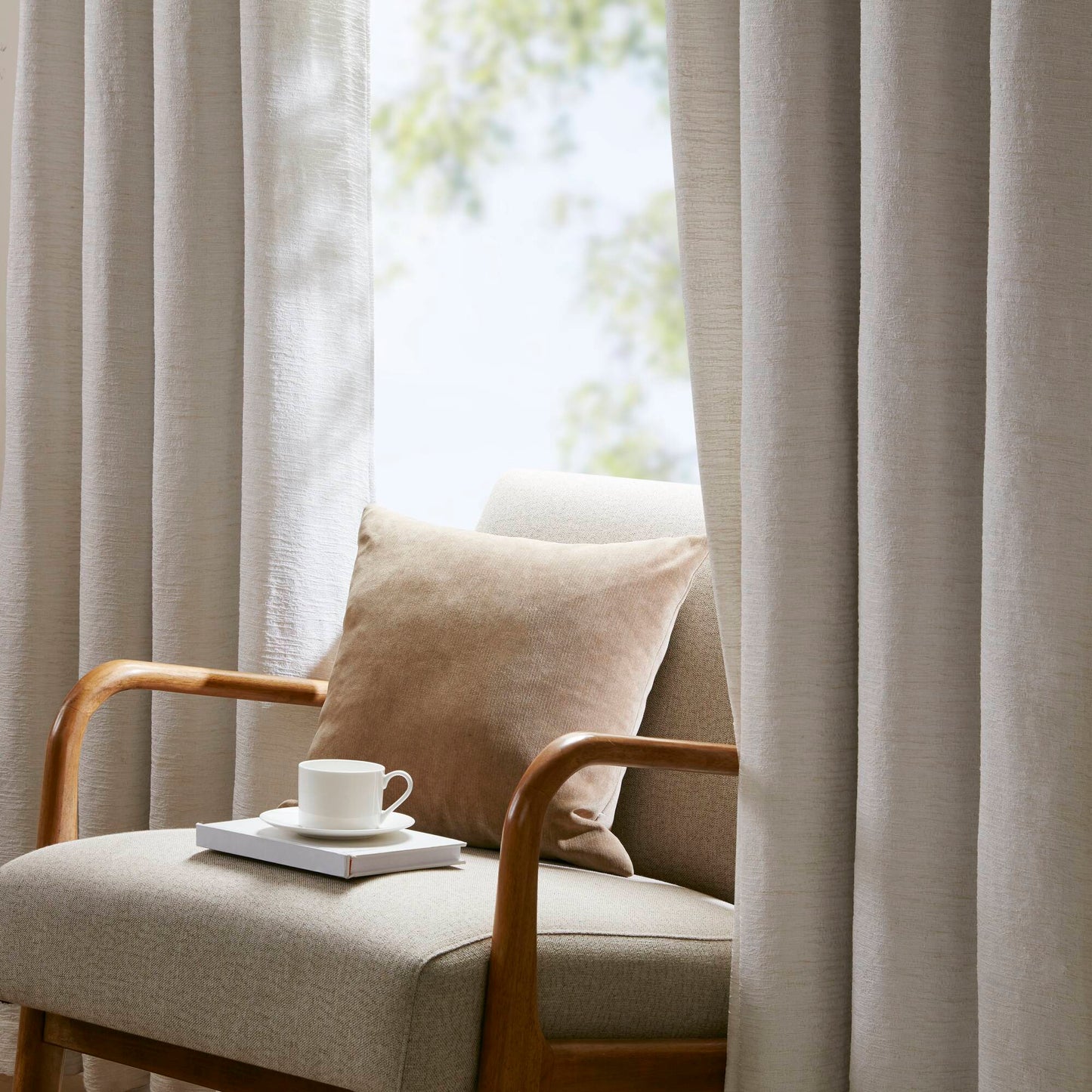 Luna 100% Polyester Luna Total Blackout Window Panel